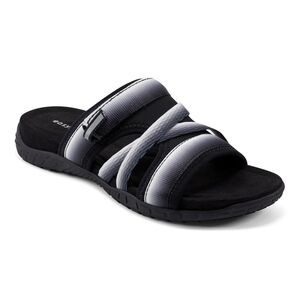 NIB 💕 Easy Spirit Shells Black and Gray Sandals